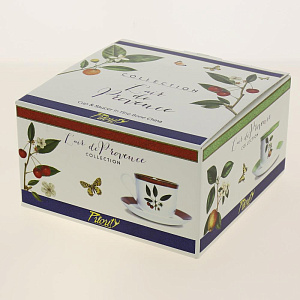 Чайная пара Стейчкол костяной фарфор 480мл, Дыхание Прованса Яблоко,КРС-750 000000000001193673