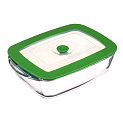 Форма для приготовления 1,1л 23х15х6,5см PYREX 4в1 круглая с крышкой стекло 000000000001088915