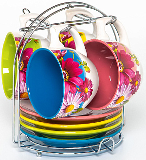 Набор чайный 8 предметов (чашка 220мл-4шт/блюдце-4шт) ELRINGTON Ромашка подарочная упаковка керамика 000000000001205647