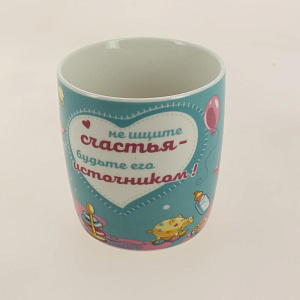 Кружка 380мл бочка низкаяСвинки-юмор (6 диз)GJ003-6U 000000000001180151