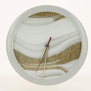 Часы Мрамор с золотом П1-5/7-558 с блестками 000000000001190958