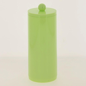 Баночка косметическая для ватных дисков LOTUS с крышкой, св.зеленый, пластикSWP-0930LGR 000000000001192306