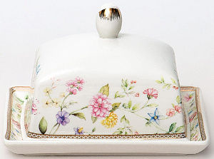 Масленка 15см с крышкой 12,7см BALSFORD Теодора подарочная упаковка фарфор 000000000001203968