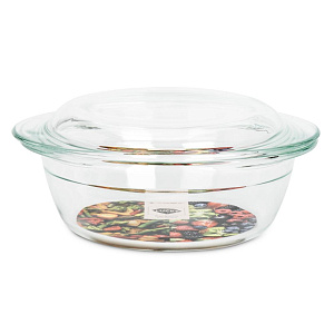 Кастрюля 3л 23,1х11см LUCKY боросиликатное стекло RMCA-0049/LS2803 000000000001215704