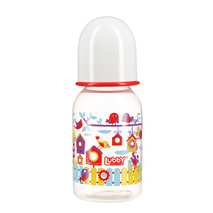 Бутылочка с соской от 0 месяцев Малыши и малышки Lubby, 120-125мл 000000000001135399