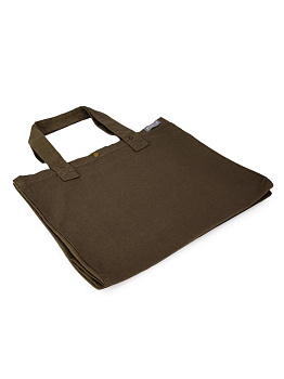 Сумка 38х44х22 DE'NASTIA Sea Salt Washed хаки хлопок 000000000001225548