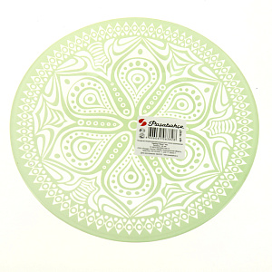 BOHO Тарелка десертная 19,5см PASABAHCE зеленый стекло 000000000001177392