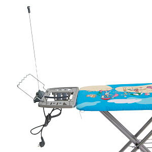 Доска гладильная 122х40см Ника Эльза Делюкс. EURO подставка под утюг. Подрукавник. Розетка+удлинитель 1,9м. Гладильная поверхность-металл чехол-хлопок 000000000001013186