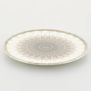 Тарелка десертная 19,5см LUCKY Узор барокко керамика 000000000001208735