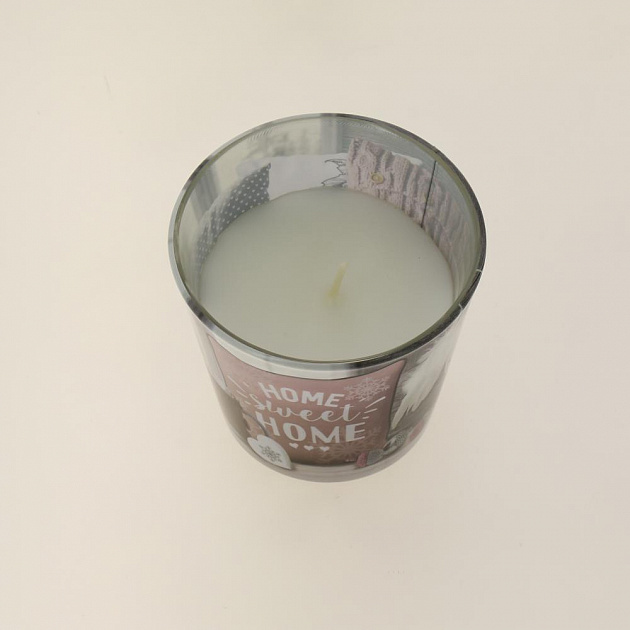 Ароматизированная свеча в стакане Теплый и уютный дом 115гр (Warm@Cosy Home) в уп.12шт 000000000001191672