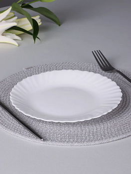 Тарелка десертная 19см FORA стеклокерамика 000000000001222830