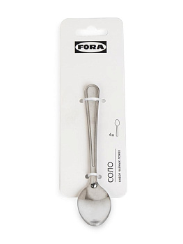 Набор ложек чайных 4шт FORA Соло нержавеющая сталь 000000000001228163