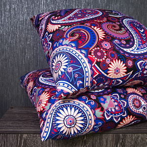 Комплект постельного белья 2спальный DE'NASTIA Восточные узоры микрофибра (70х70см-2шт) 100%Полиэстер C010401 000000000001118975