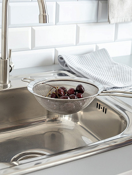 Сито 18,5см DE'NASTIA с ручкой нержавеющая сталь 000000000001219237