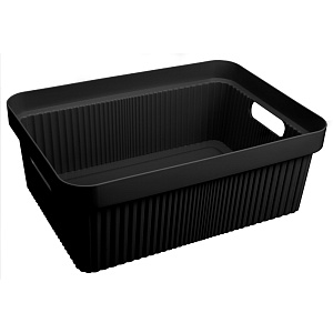 Ящик 13л 38х27х14,4см ECONOVA VELVET черный пластик 000000000001223396