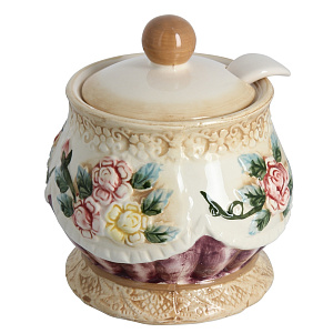 Банка с ложкой Романтика Коралл, 570мл 000000000001109197