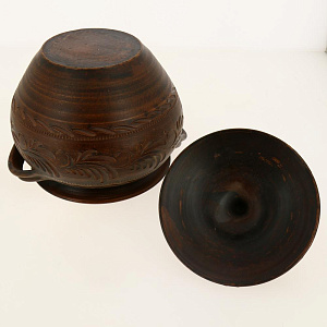 СУПНИК С РУЧКАМИ ГОНЧАРНЫЙ РЕЗКА 3 Л ЛВМ-16217 000000000001187872