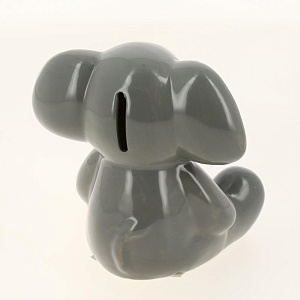 Декоративная копилка Слоник серый из керамики / 12,7х10х13,5 арт.76325 000000000001163778