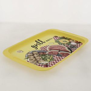 ПОДНОС МАЛЫЙ с декором 43*26,8см GRILL MENU 4310196 000000000001198939