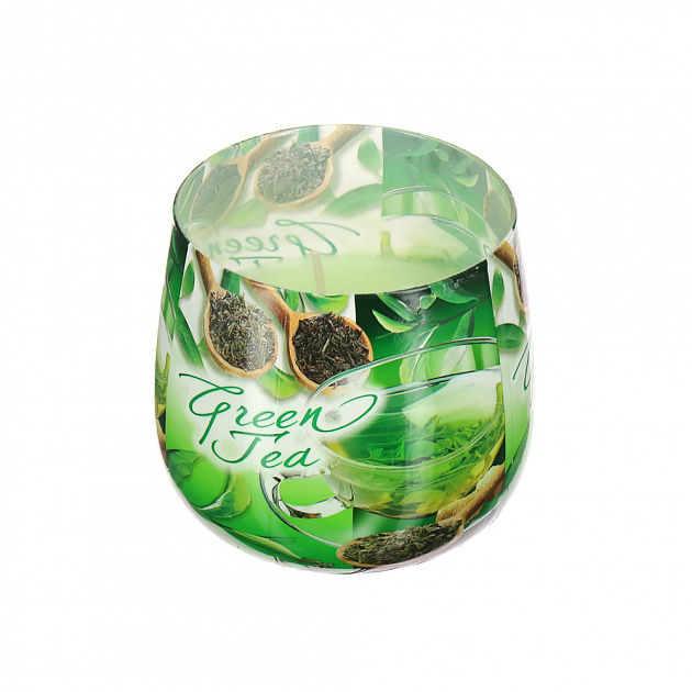 Ароматизированная свеча в стакане Зеленый чай Bartek, 80?75 см 000000000001144973