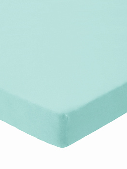 Простыня на резинке DE'NASTIA200х200+25см 100%Хлопок голубой B000018 000000000001174834