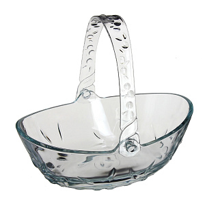 PERLA Ваза для фруктов 16,4х23х8,6см с ручкой PASABAHCE стекло 000000000001050351