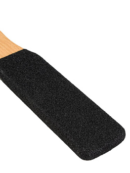 Терка для ног 25,3х4см деревянная ручка в ассортименте бук/карбид кремния 000000000001229376