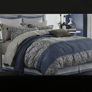 Комплект постельного белья 2-спальный 68х128 ПОСУДА ЦЕНТР страйп хлопок 000000000001164366