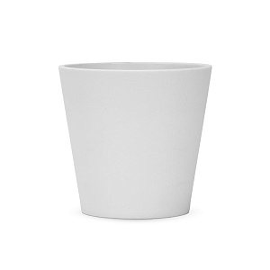 Кашпо Couture 9,5х9см белый пластик 000000000001222035