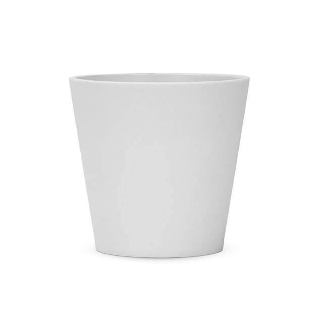 Кашпо Couture 9,5х9см белый пластик 000000000001222035