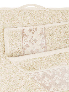 Полотенце 70х130см DE'NASTIA ТАЛИСМАН 1 синий хлопок-100% 000000000001215358