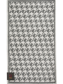 Коврик универсальный 60x100см DE'NASTIA гусиная лапка серый хлопок 100% 000000000001219476