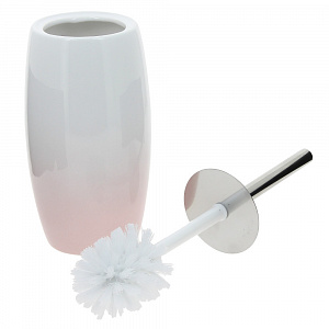 Ерш для туалета Gradient, бело-розовый 000000000001176496