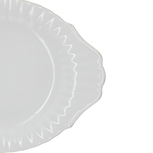 Овальное блюдо Платиновая отводка Porcelaine Czech Gold Hands, 28 см 000000000001136284