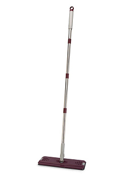 Набор для уборки пола(швабра с 2 насадками + ведро с отжимом)фиолетовый пластик 000000000001228755