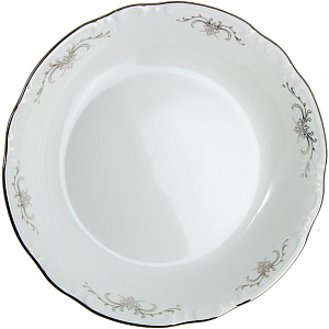 Салатник Серый Орнамент Люкс Хауз, 19 см 000000000001063496