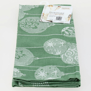 Полотенце кухонное 40х60см Шары зеленый хлопок-100% 000000000001215456