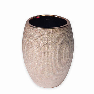 Стакан для зубной пасты и щёток 8х8х11см PRIMANOVA Glory керамика 000000000001216279