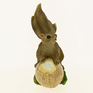 Декоративная фигура 12x6,7x16см ФЕНИКС-ПРЕЗЕНТ Белочка и орех полирезина 000000000001186508