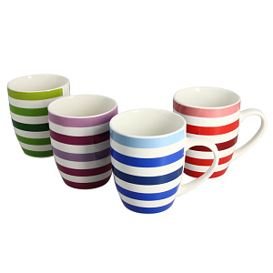 Набор кружек, 4 предмета (материал: фарфор, 4 кружки, объем: 330мл,упаковка: подарочная коробка) 000000000001154843