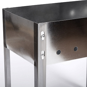 Мангал 400х250х140мм толщина 0,5мм без шампуров в коробке сталь 000000000001211096