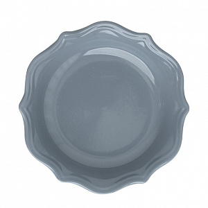 Тарелка суповая 22см 600мл DE'NASTIA Romeo серый глянцевый керамика 000000000001216759