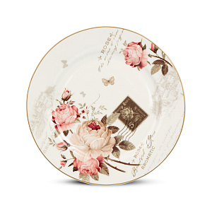 Тарелка десертная 20,5см Rose фарфор 000000000001220626