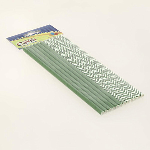 Трубочки для коктейля бумажные Камуфляж 12шт 2-0140 000000000001204138