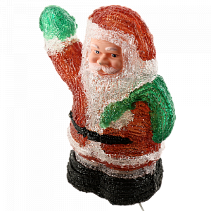 Декоративная фигура Дед Мороз акрил светодиодная 28см GL6021 000000000001192737