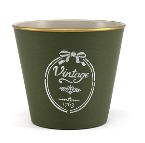 Кашпо 11х10см Vintage Стакан микс пластик 000000000001216372