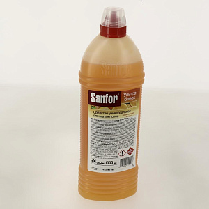 Средство для мытья полов 1000мл SANFOR УЛЬТРА БЛЕСК универсальное Освежающий цитрус 9841 000000000001204798