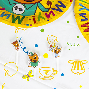 Скатерть 1шт 120х180см Дон Баллон Три Кота полиэтелен 000000000001211895