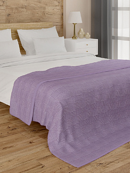 Простыня махровая 150x200см DE'NASTIA фиолетовый жаккард хопок 000000000001185662