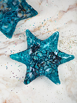 Блюдо сервировочное 25,5см EFE GLASS Морская звезда стекло 000000000001213509